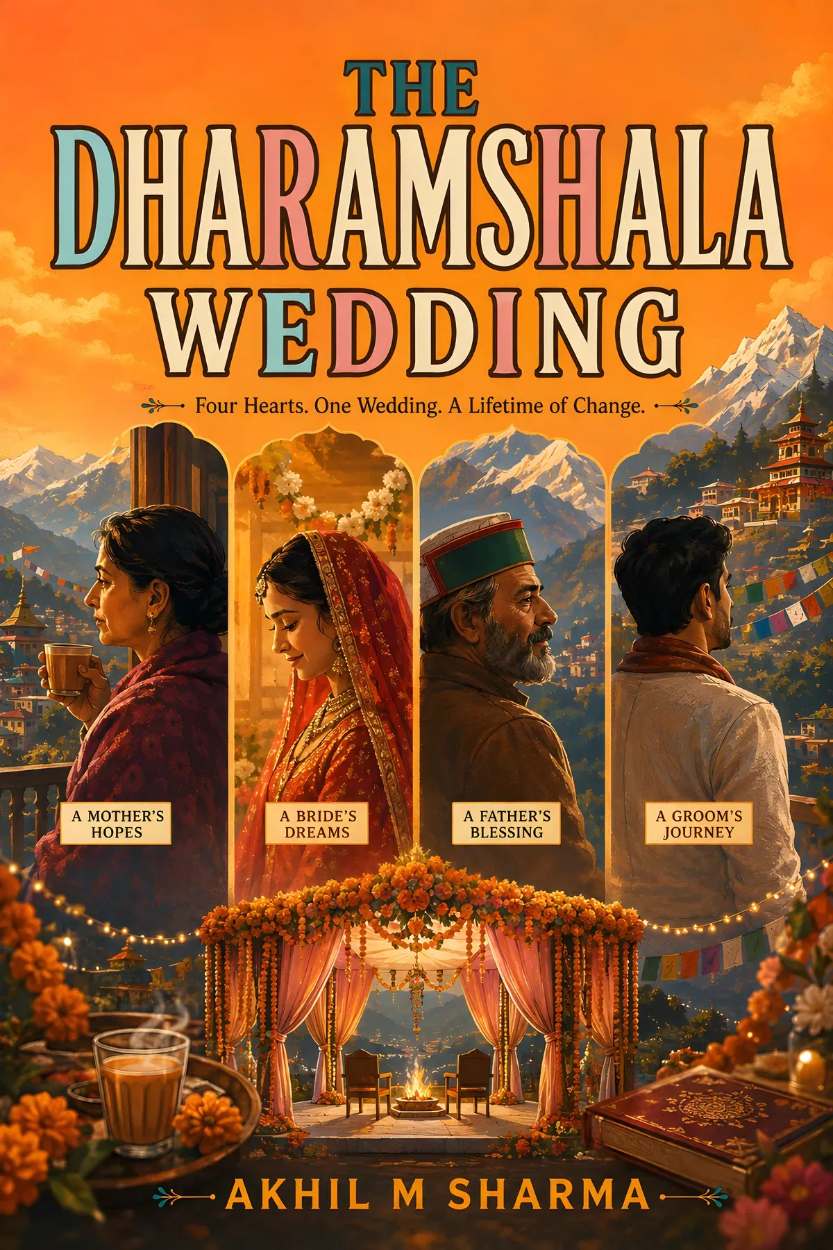 The Dharamshala Wedding by Akhil M Sharma — book cover